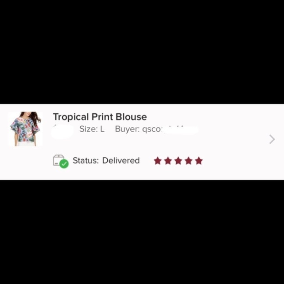 Tropical Print Blouse - Picture 7 of 7